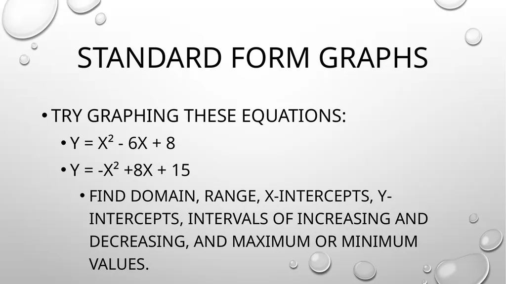 Quadratic Equations Algebra 2 Unit 3 General - slide 15 of 54