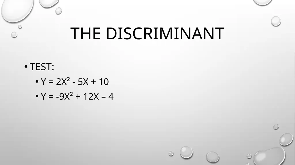 Quadratic Equations Algebra 2 Unit 3 General - slide 44 of 54