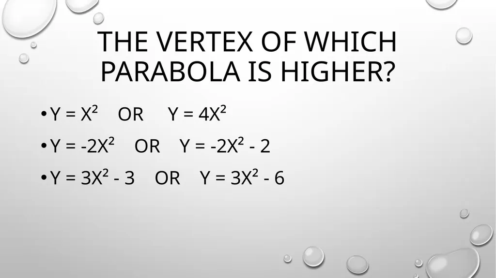 Quadratic Equations Algebra 2 Unit 3 General - slide 20 of 54