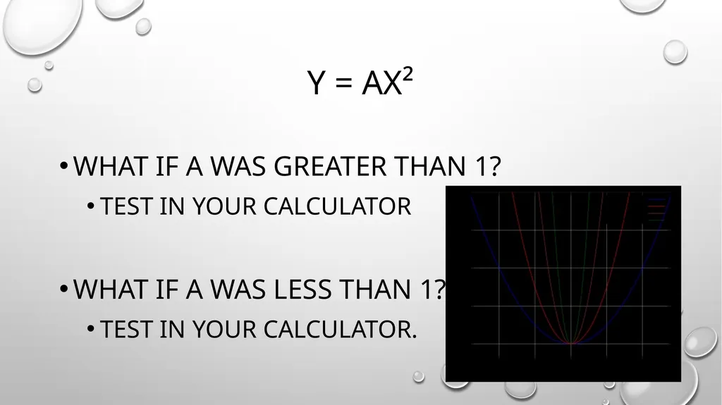 Quadratic Equations Algebra 2 Unit 3 General - slide 4 of 54