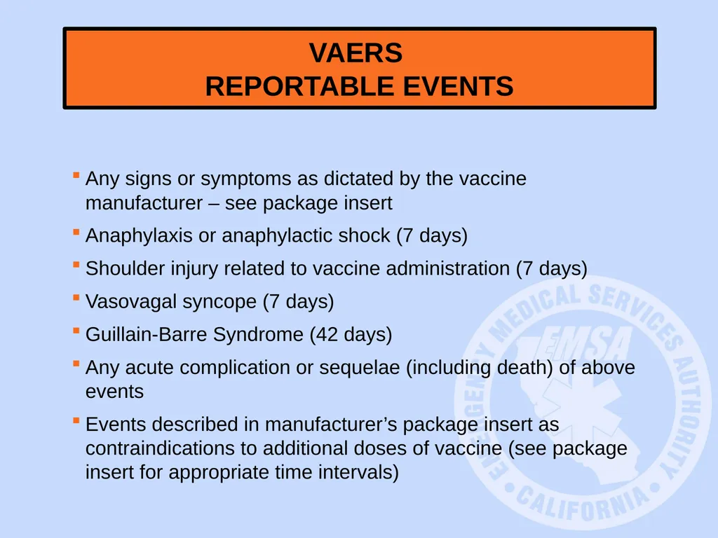 COVID-19 Immunization Skills Training for EMS - slide 41 of 48