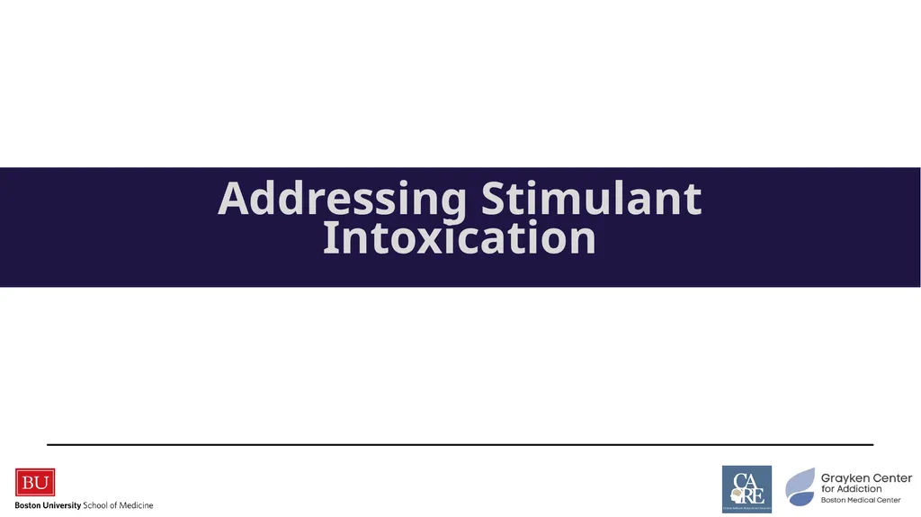 Stimulants: Cocaine & Methamphetamine CRIT/FIT/CFS - slide 30 of 39