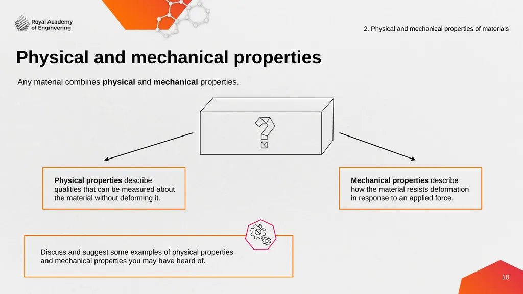 Engineering materials 2. Physical and mechanical - slide 10 of 16