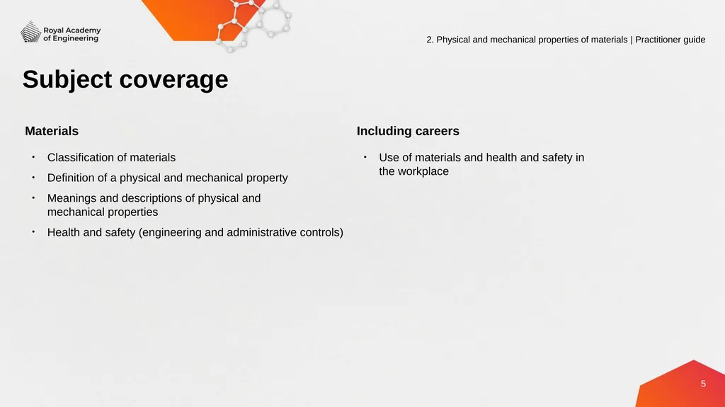 Engineering materials 2. Physical and mechanical - slide 5 of 16