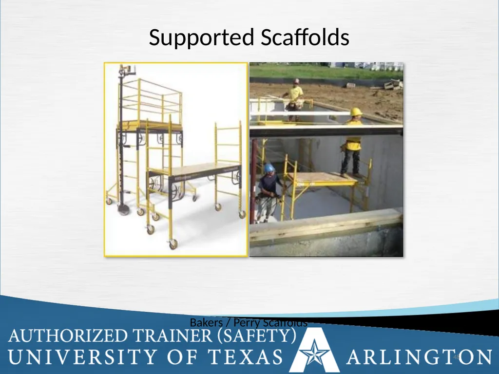 Fall Protection Safety Objectives The purpose of - slide 48 of 72