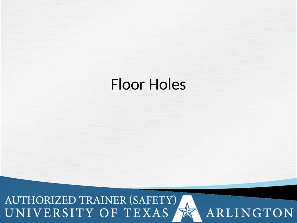Fall Protection Safety Objectives The purpose of - slide 38 of 72