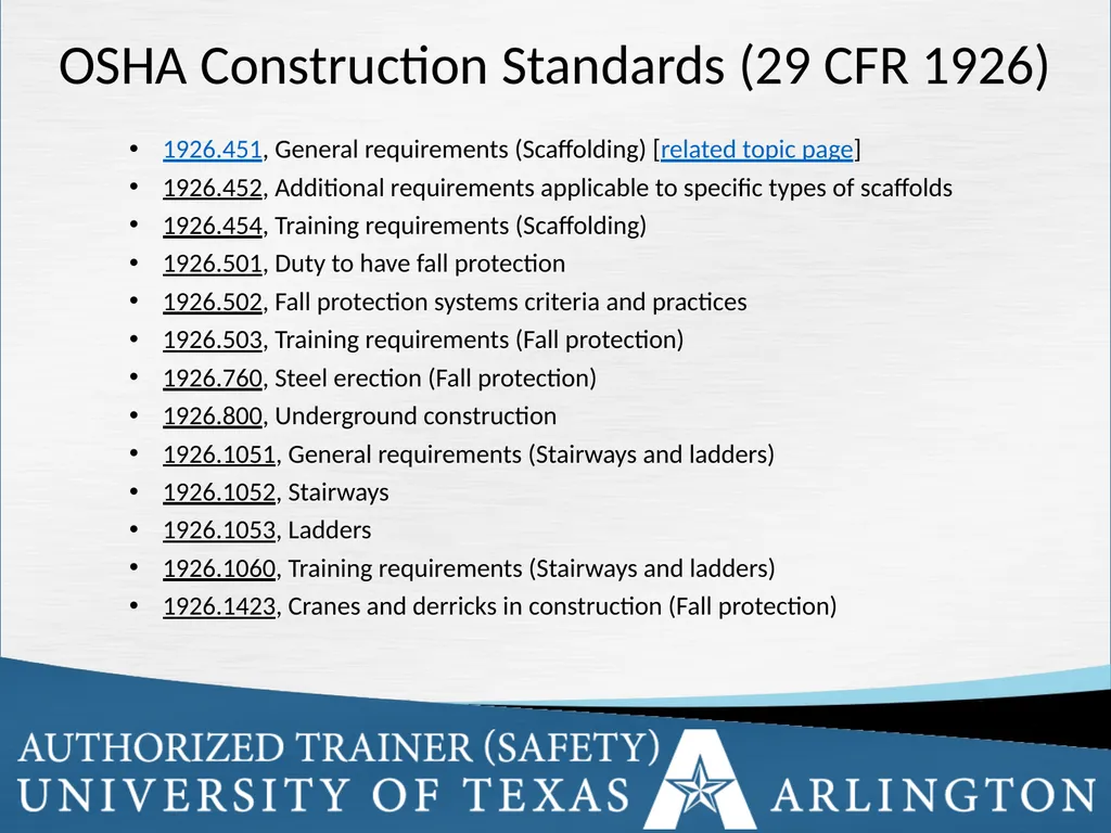 Fall Protection Safety Objectives The purpose of - slide 11 of 72