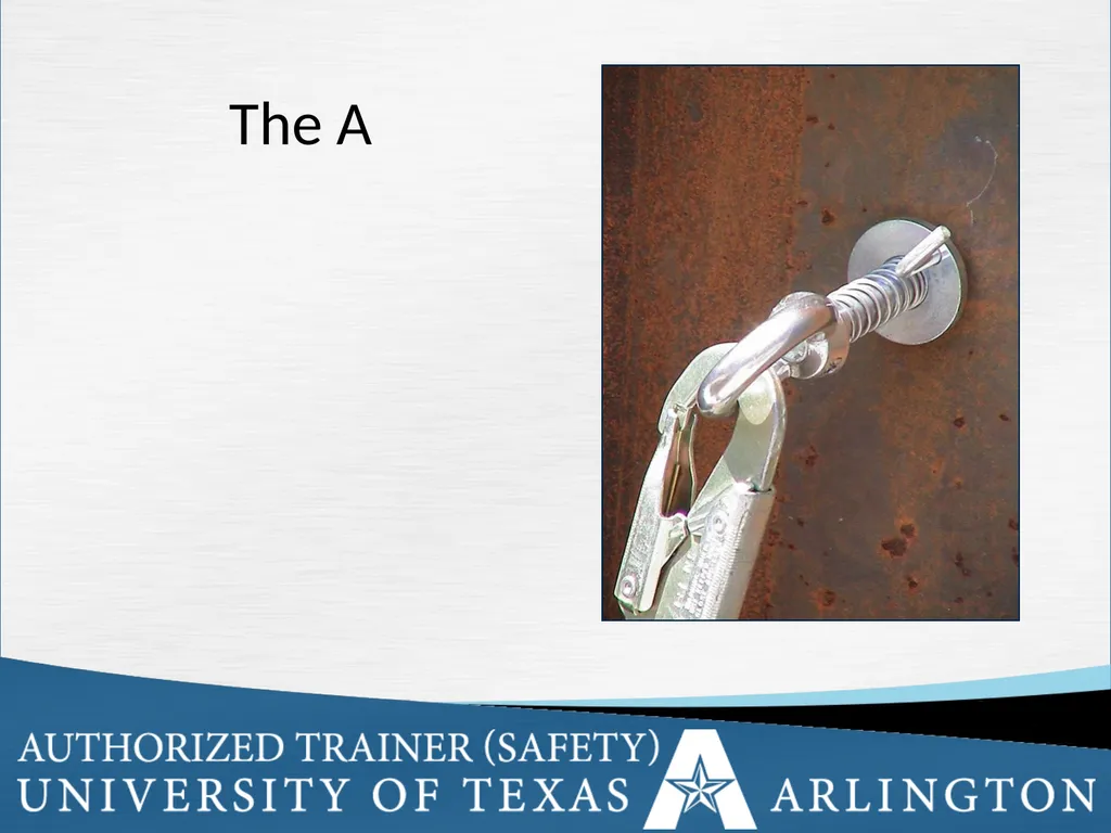 Fall Protection Safety Objectives The purpose of - slide 55 of 72