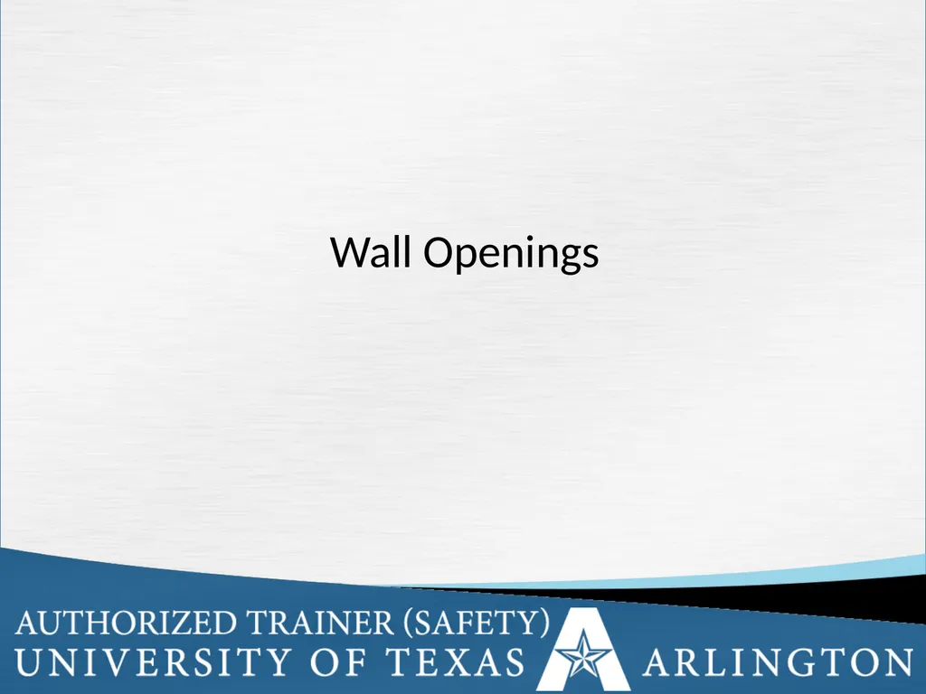 Fall Protection Safety Objectives The purpose of - slide 30 of 72