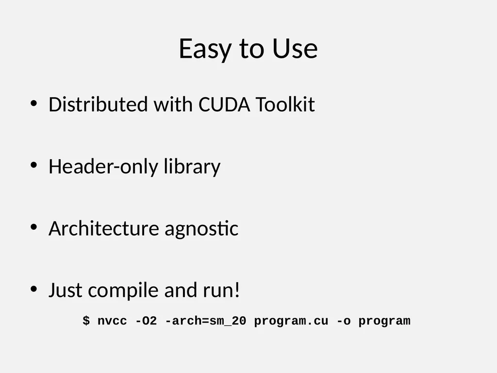 An Introduction to the Thrust Parallel Algorithms - slide 4 of 18