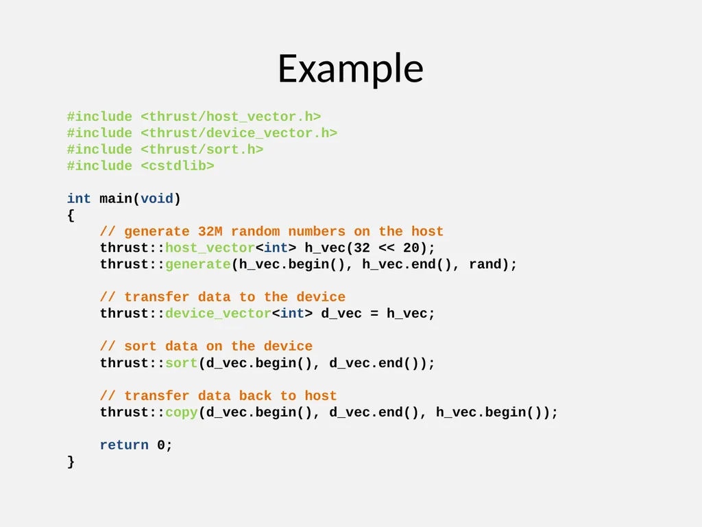 An Introduction to the Thrust Parallel Algorithms - slide 3 of 18