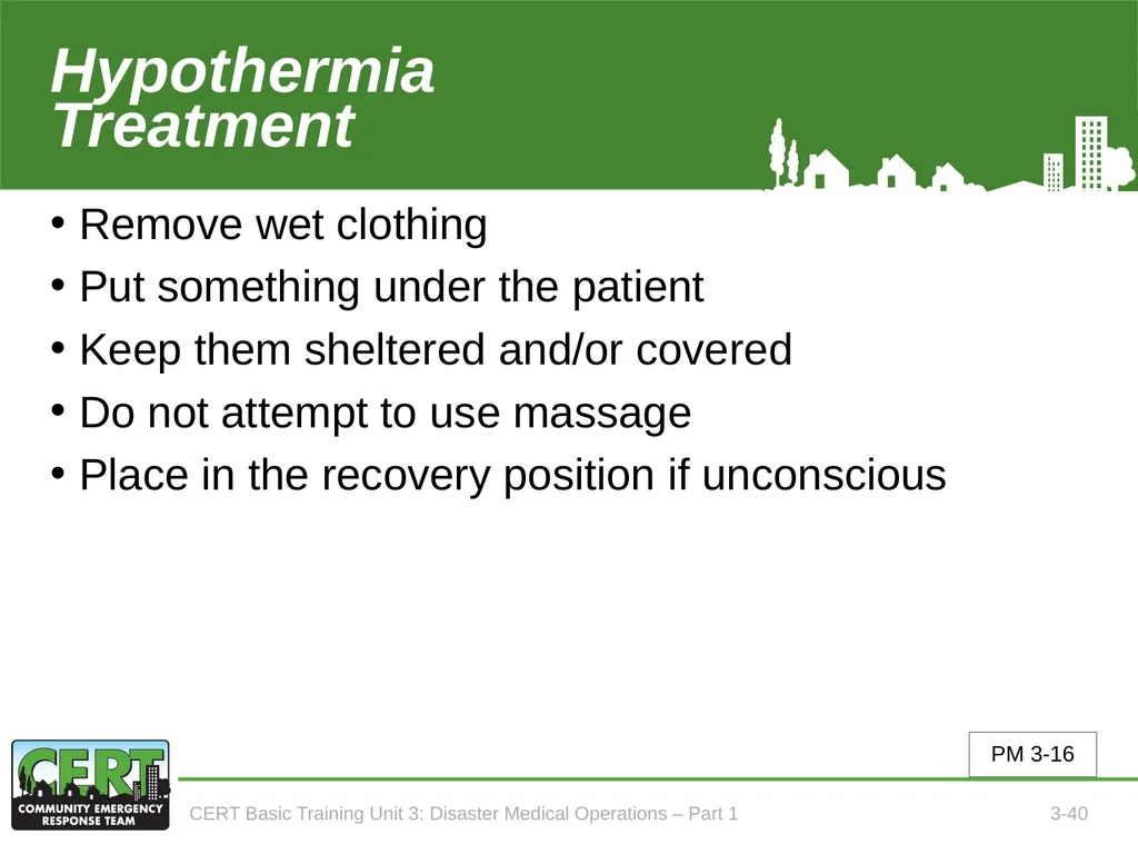 Unit 3: Disaster Medical Operations - Part 1 CERT - slide 41 of 51