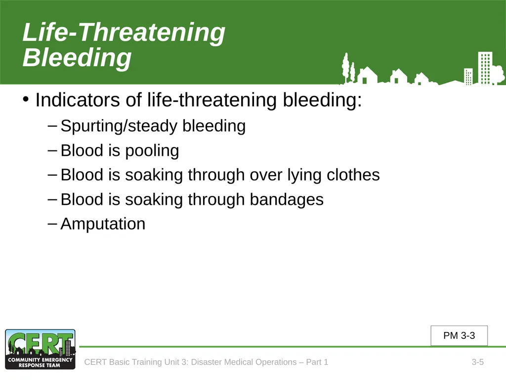 Unit 3: Disaster Medical Operations - Part 1 CERT - slide 6 of 51