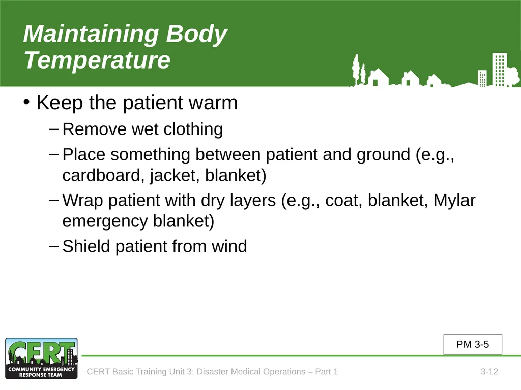 Unit 3: Disaster Medical Operations - Part 1 CERT - slide 13 of 51