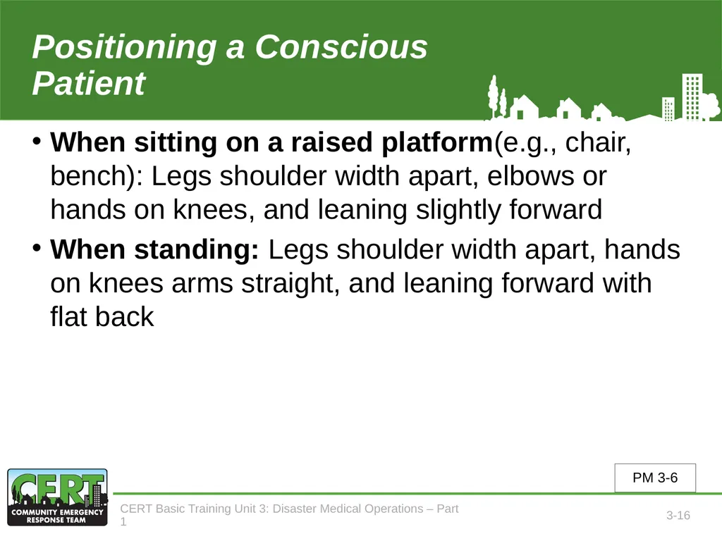 Unit 3: Disaster Medical Operations - Part 1 CERT - slide 17 of 51