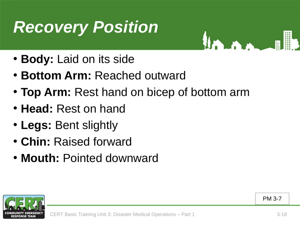Unit 3: Disaster Medical Operations - Part 1 CERT - slide 19 of 51