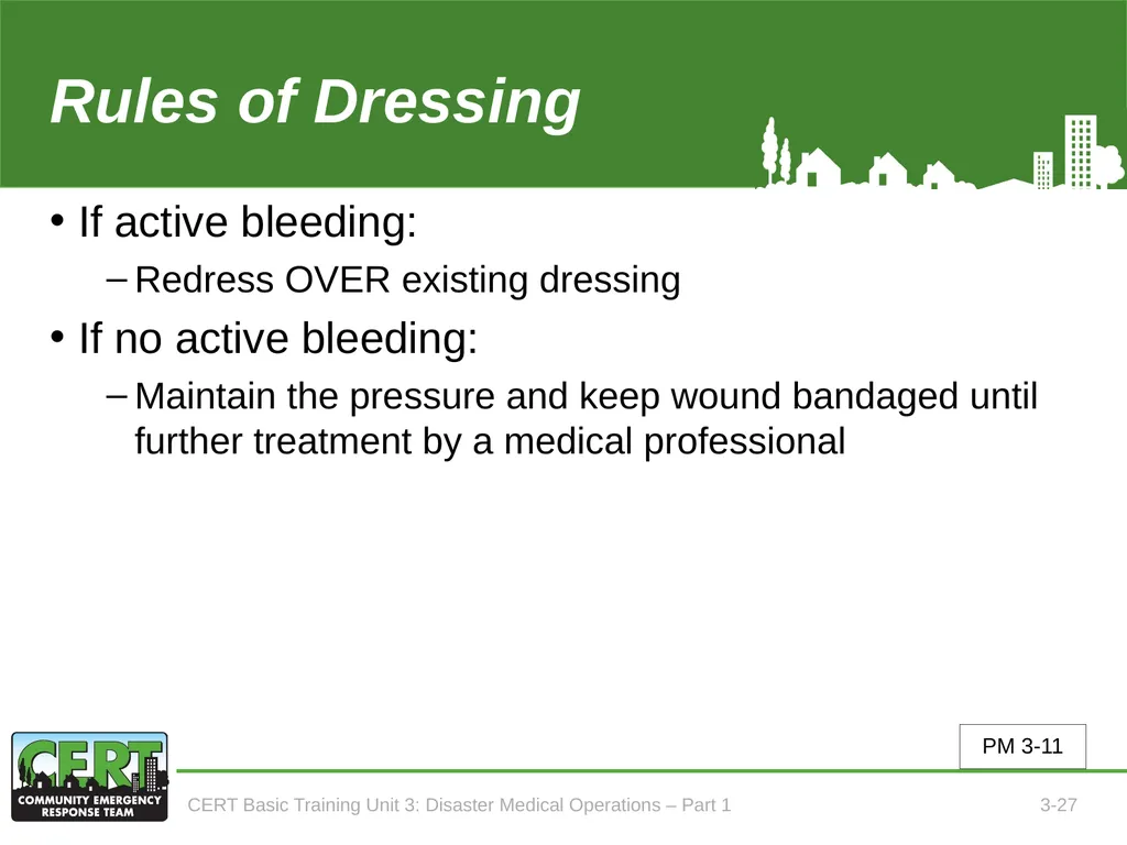 Unit 3: Disaster Medical Operations - Part 1 CERT - slide 28 of 51