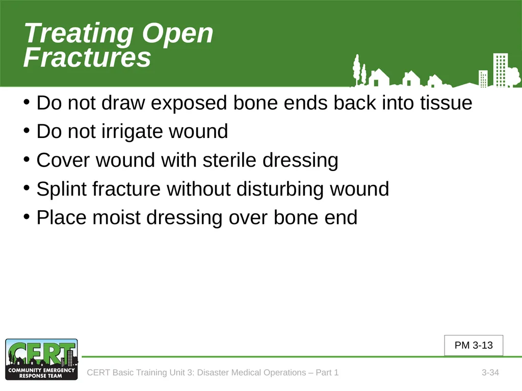 Unit 3: Disaster Medical Operations - Part 1 CERT - slide 35 of 51