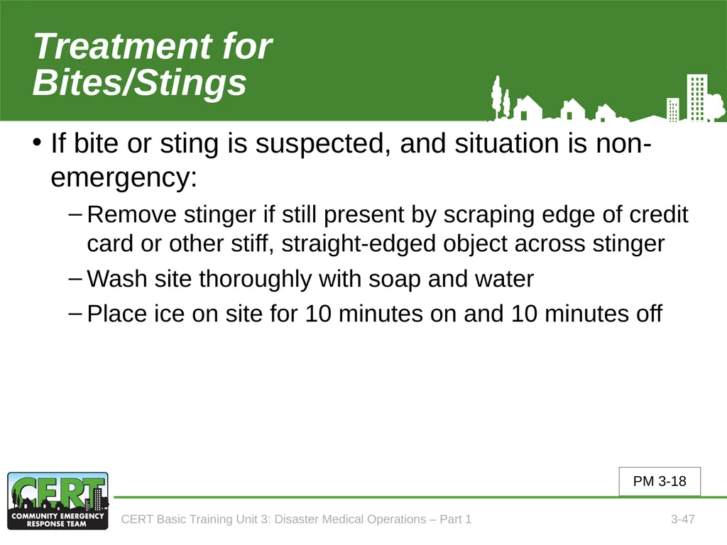 Unit 3: Disaster Medical Operations - Part 1 CERT - slide 48 of 51