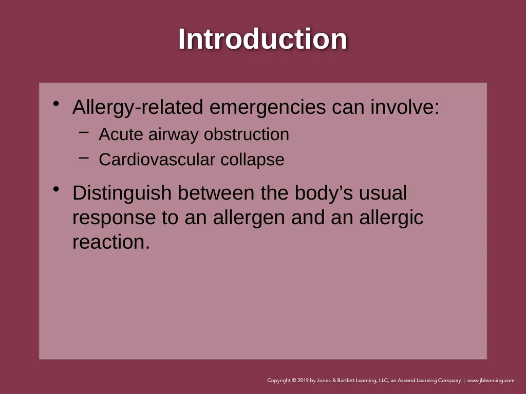 Focused Lecture Chapter 22 Immunologic Emergencies - slide 4 of 31