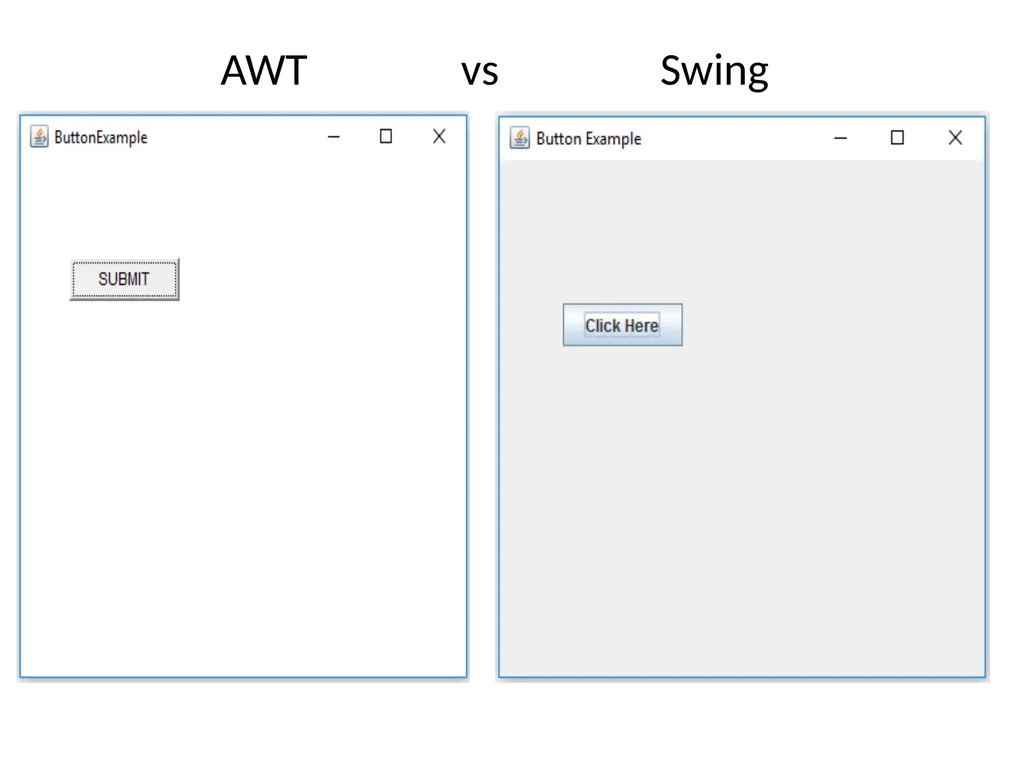 GUI Programing with Java Java Provides 2 - slide 23 of 31