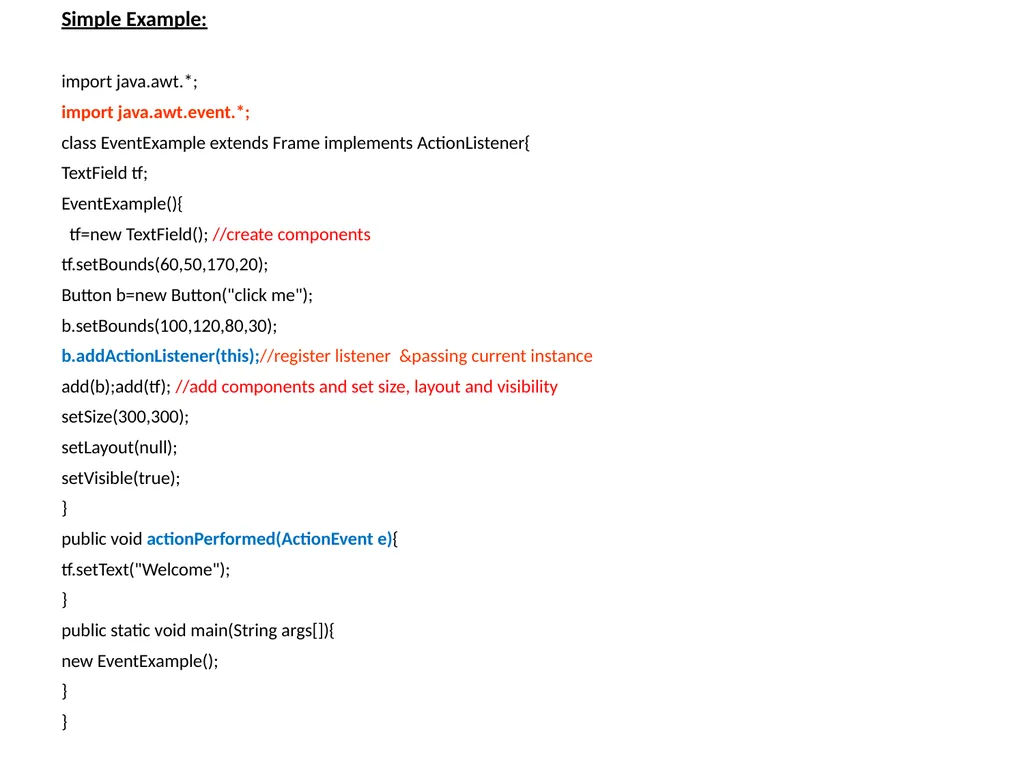 GUI Programing with Java Java Provides 2 - slide 15 of 31