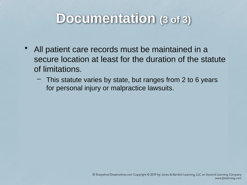 Chapter 6 Medical and Legal Issues Comprehensive - slide 64 of 64