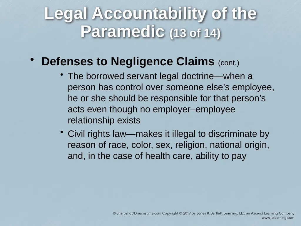 Chapter 6 Medical and Legal Issues Comprehensive - slide 29 of 64