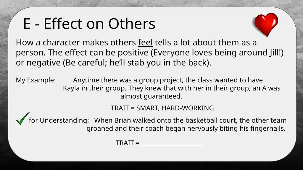 STEAL: A Strategy for Analyzing Characters What is - slide 7 of 9