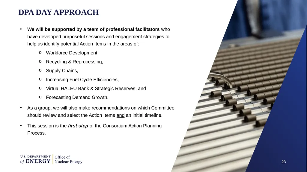 DOE Nuclear Fuel Cycle DPA Consortium First - slide 23 of 28
