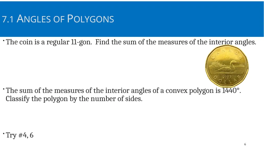 Quadrilaterals and Other Polygons Geometry Chapter - slide 6 of 41
