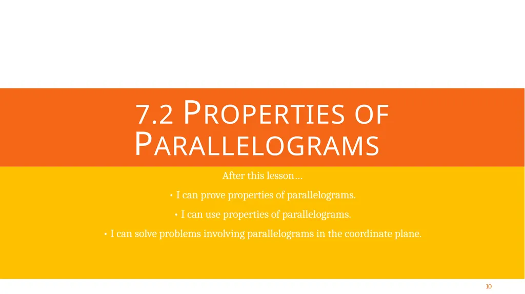 Quadrilaterals and Other Polygons Geometry Chapter - slide 10 of 41