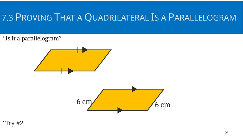 Quadrilaterals and Other Polygons Geometry Chapter - slide 20 of 41