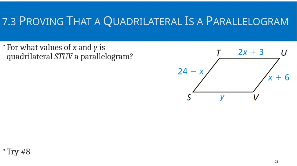 Quadrilaterals and Other Polygons Geometry Chapter - slide 21 of 41