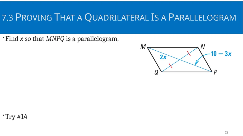 Quadrilaterals and Other Polygons Geometry Chapter - slide 22 of 41