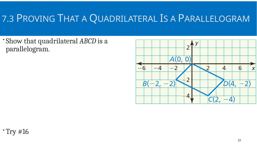 Quadrilaterals and Other Polygons Geometry Chapter - slide 23 of 41