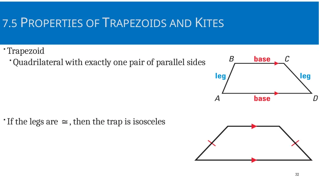 Quadrilaterals and Other Polygons Geometry Chapter - slide 32 of 41