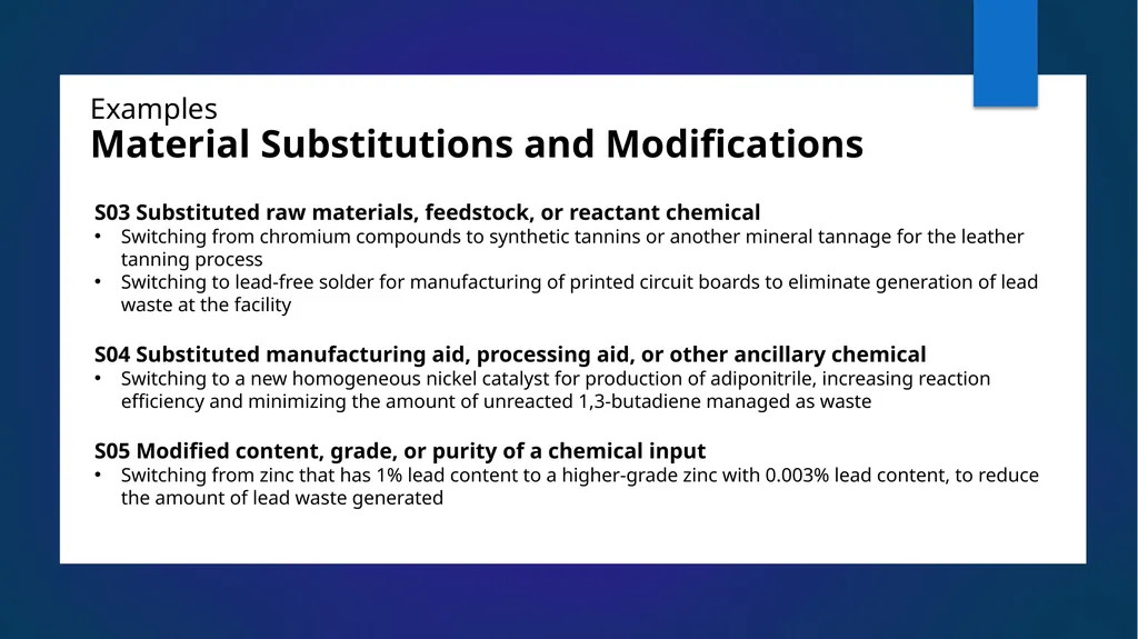 Reporting Source Reduction to the Toxics Release - slide 10 of 36