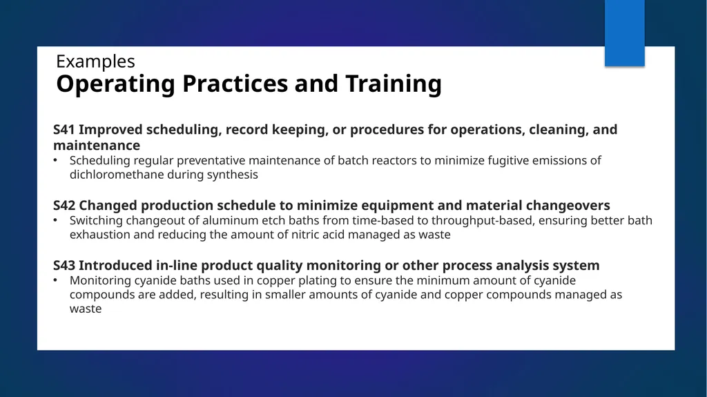 Reporting Source Reduction to the Toxics Release - slide 18 of 36