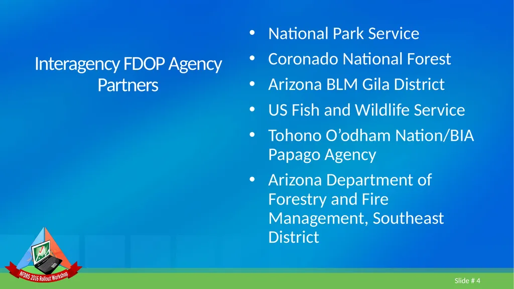 Lesson 5 FDOP Case Study Geographic Area Fire - slide 4 of 27