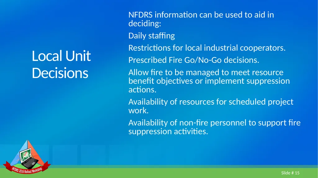 Lesson 5 FDOP Case Study Geographic Area Fire - slide 15 of 27