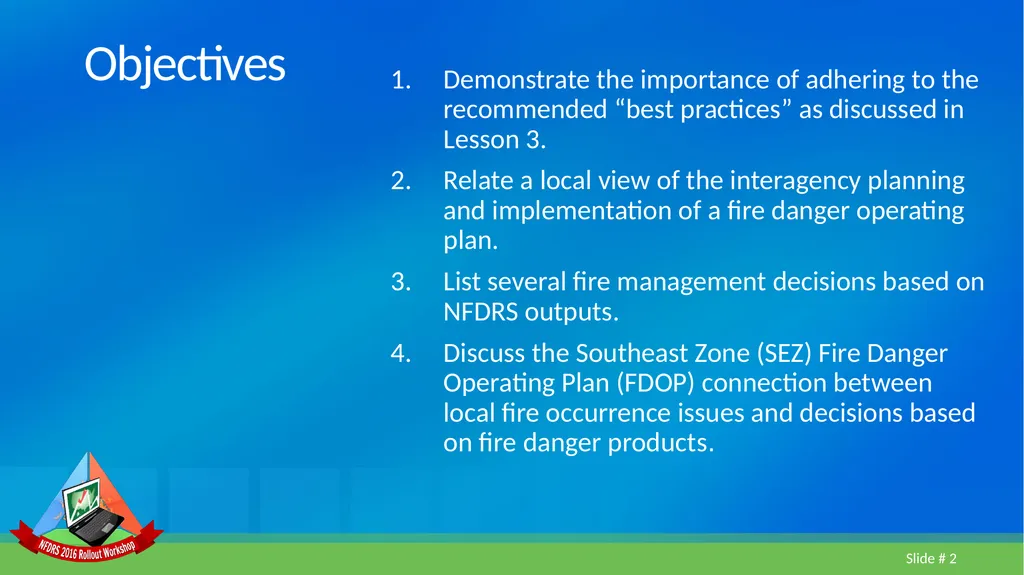 Lesson 5 FDOP Case Study Geographic Area Fire - slide 2 of 27