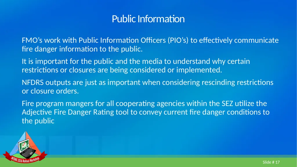 Lesson 5 FDOP Case Study Geographic Area Fire - slide 17 of 27