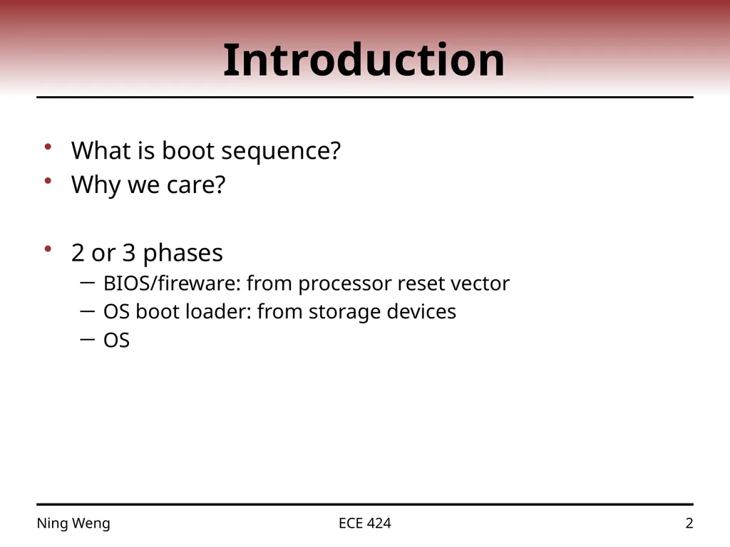 ECE 424 Embedded Systems Design Lecture 11: - slide 2 of 12