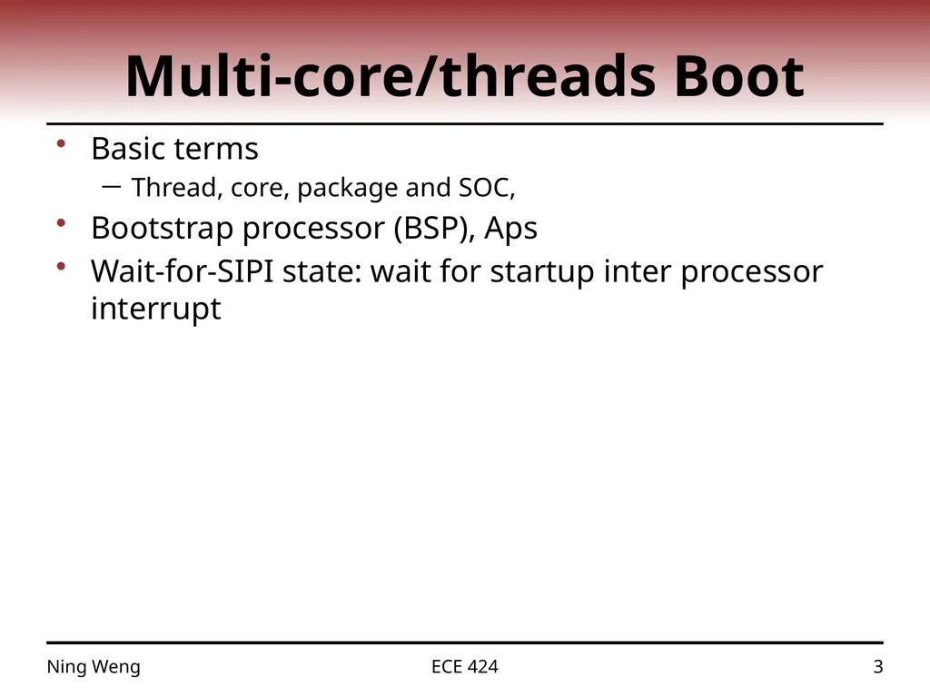 ECE 424 Embedded Systems Design Lecture 11: - slide 3 of 12