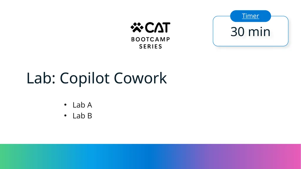 Cowork Copilot Studio Architecture Bootcamp Where - slide 14 of 14