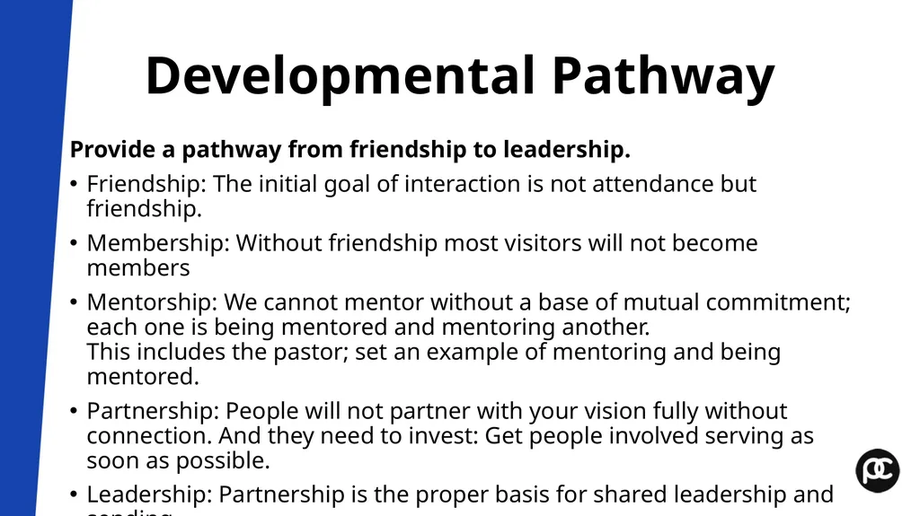 Boot Camp Module 7 Outreach and Enfolding Pastor’s - slide 12 of 15