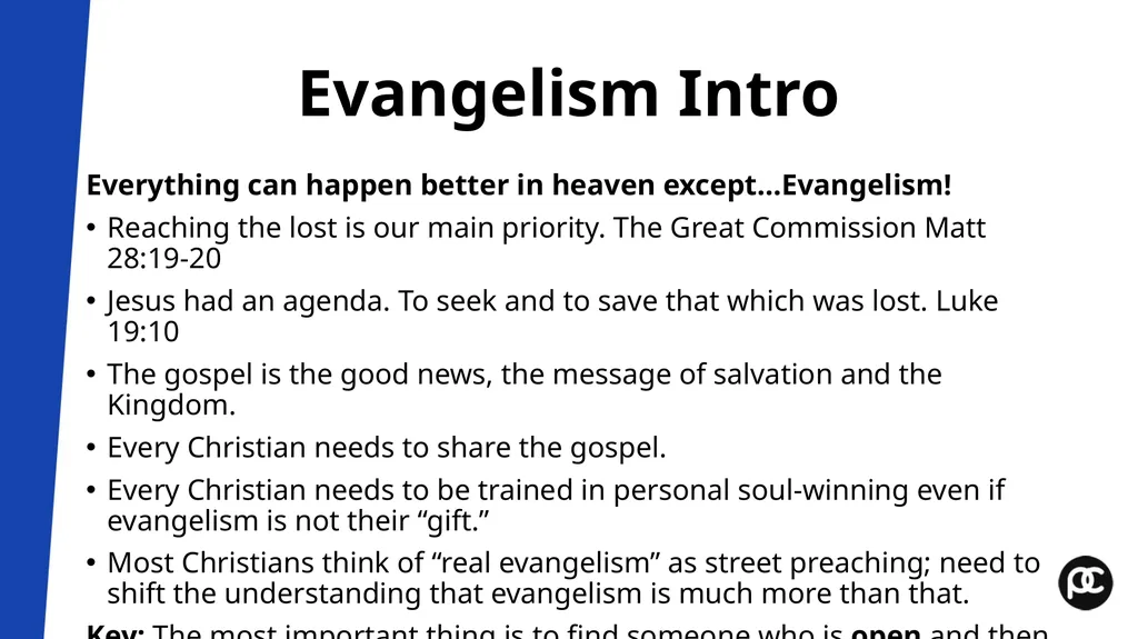 Boot Camp Module 7 Outreach and Enfolding Pastor’s - slide 2 of 15