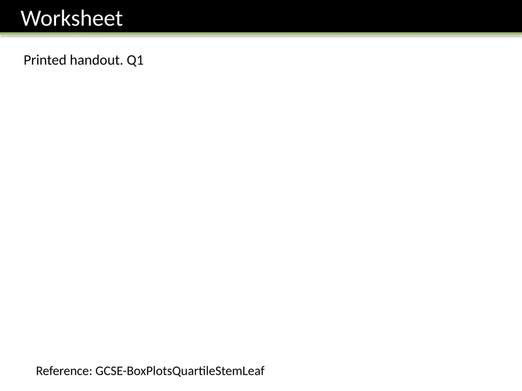 ζ Cumulative Frequency Graphs Dr Frost Starter: - slide 10 of 37