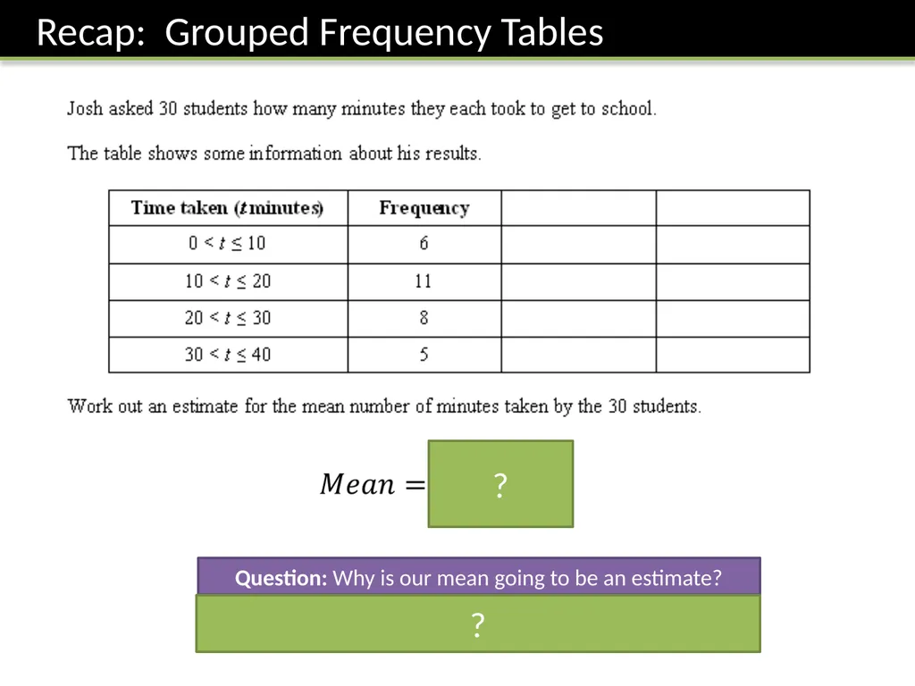 ζ Cumulative Frequency Graphs Dr Frost Starter: - slide 19 of 37